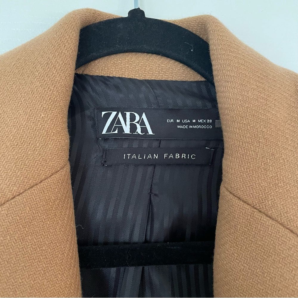 ZARA Wool Long Coat - Picture 2 of 3